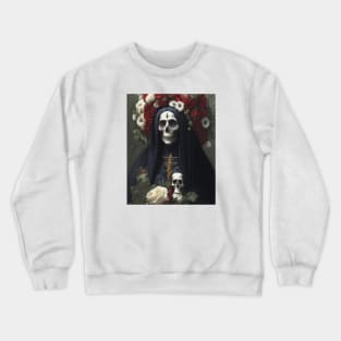 Painting of Santa Muerte Crewneck Sweatshirt